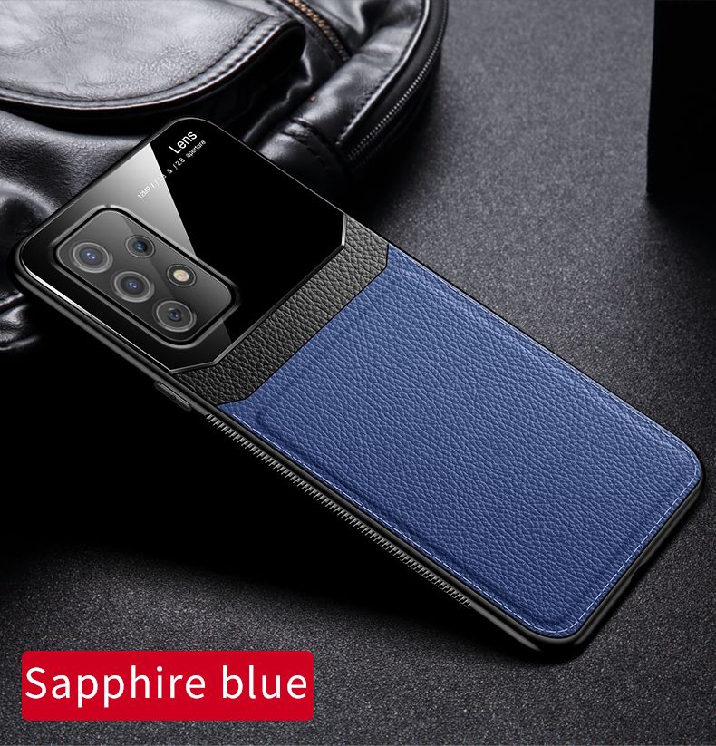 iCaseCover for Samsung Galaxy A52 / A52s Soft Case Hybrid TPU Leather Tempered Glass Shockproof Back Cover