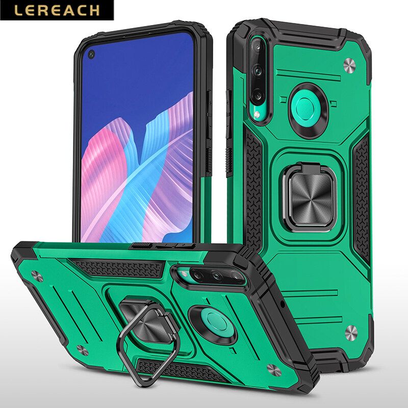 Lereach For Huawei Y7P 2020 Case Shockproof Rugged Armor Kickstand Cover