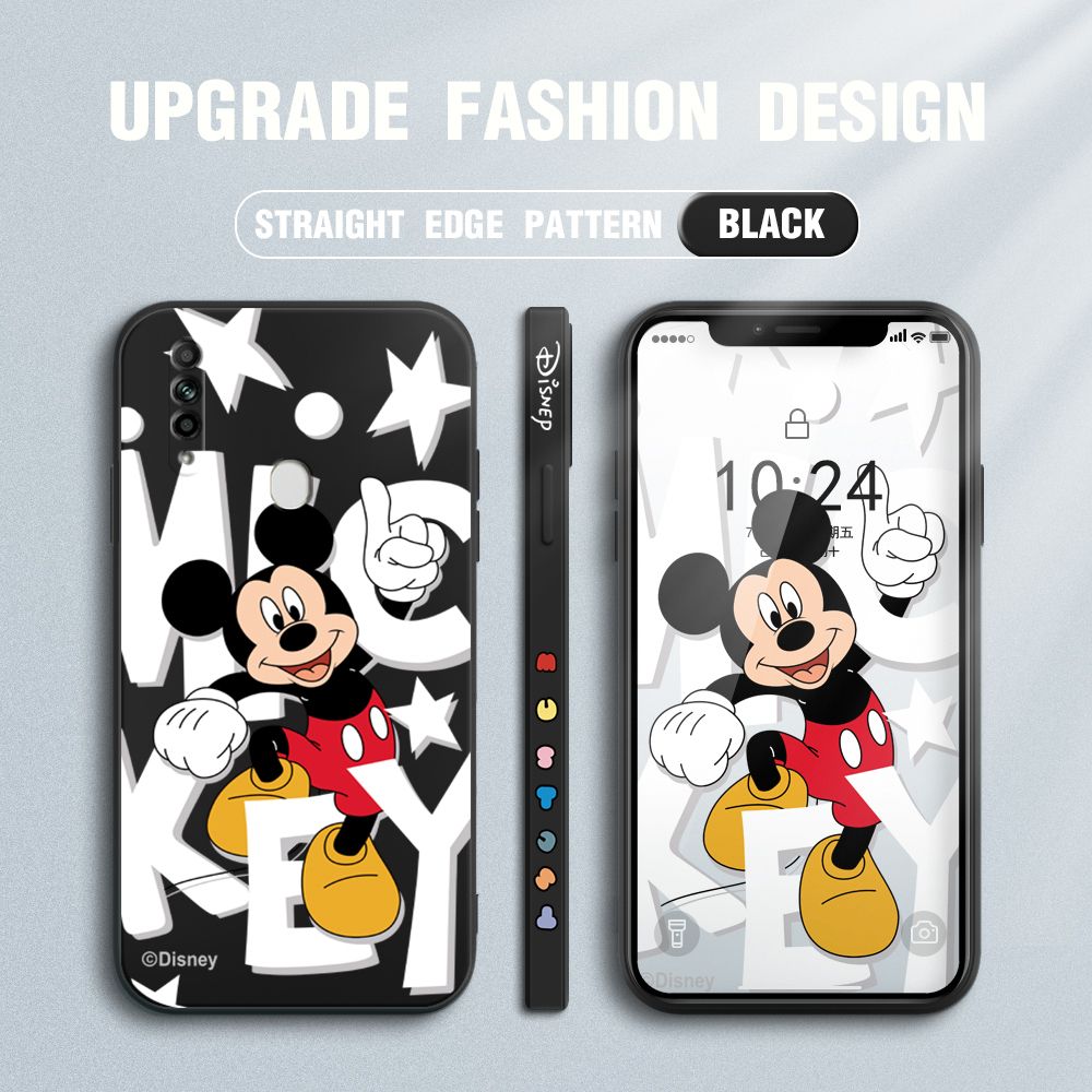 UCUC for OPPO A31 2020 Back Cover Cute Cartoon Characters Ultra Thin Soft Luxury Square Multicolor Liquid Silicone Phone Case