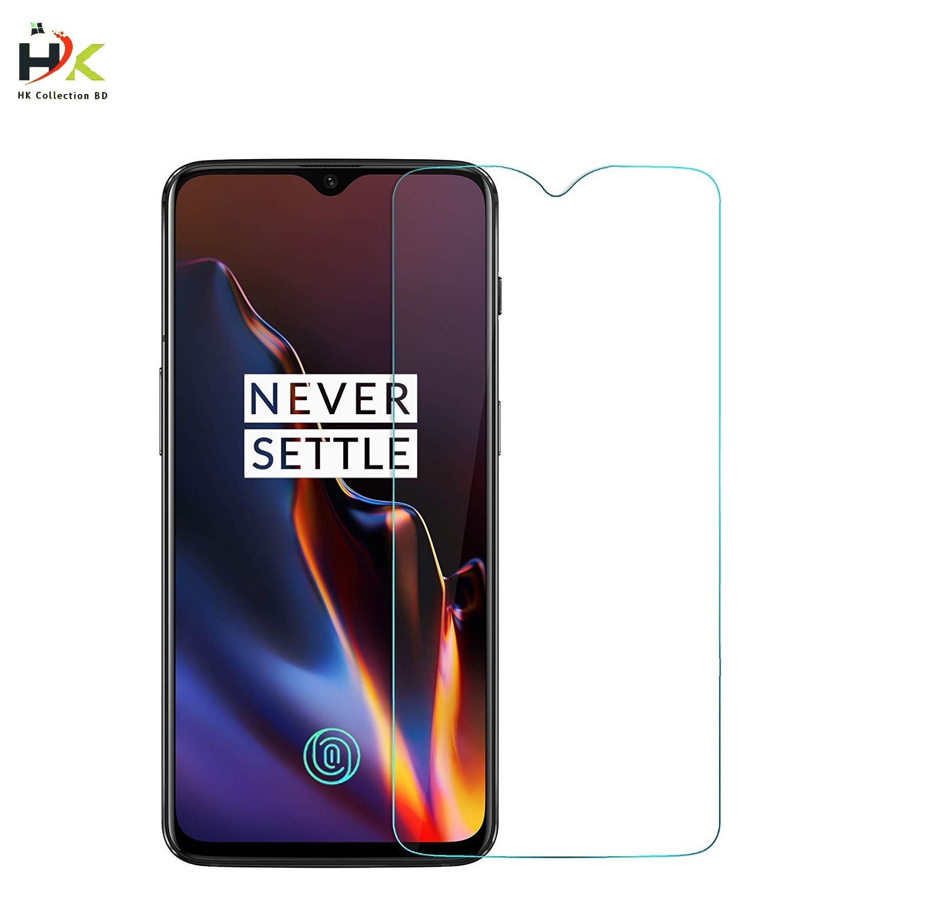 OnePlus 6T Tempered Glass Screen Protector 2.5D -Transparent