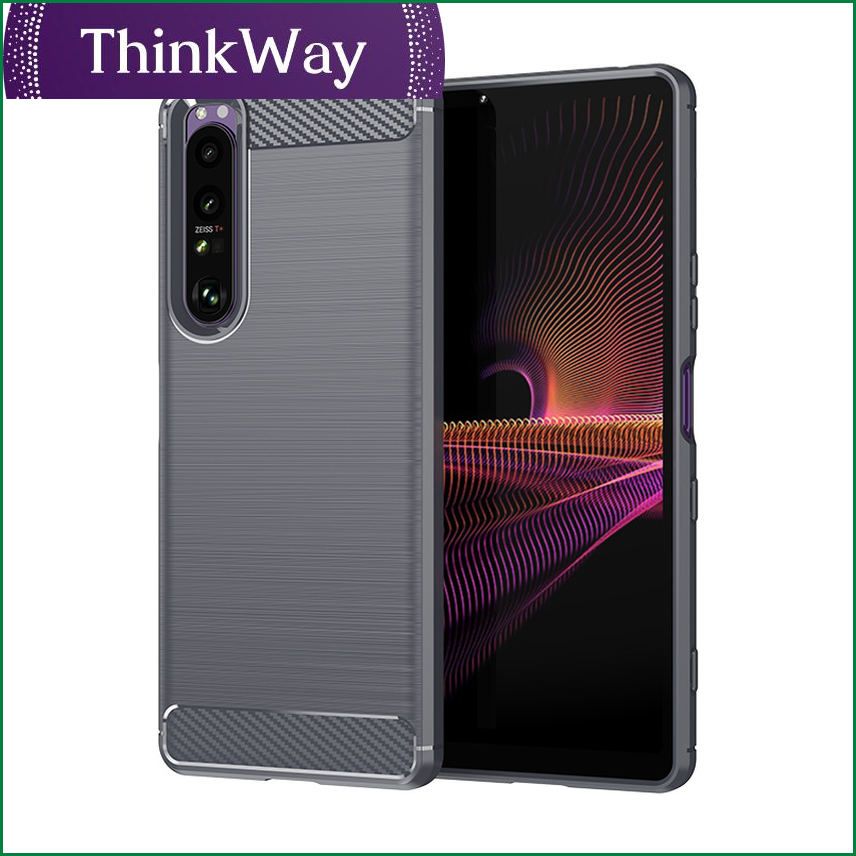 Frosted Silicone Case For Sony Xperia 1 III 5 II 10 Plus Cases  Brushed Cabon Fiber Soft Cover For Xperia 8 Lite Case L3