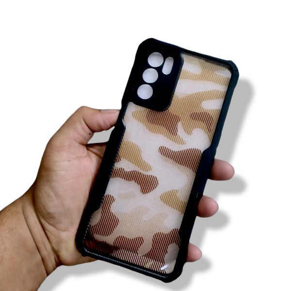 Edge-Reinforced Shockproof Transparent Hard Back Cover for Oppo A16