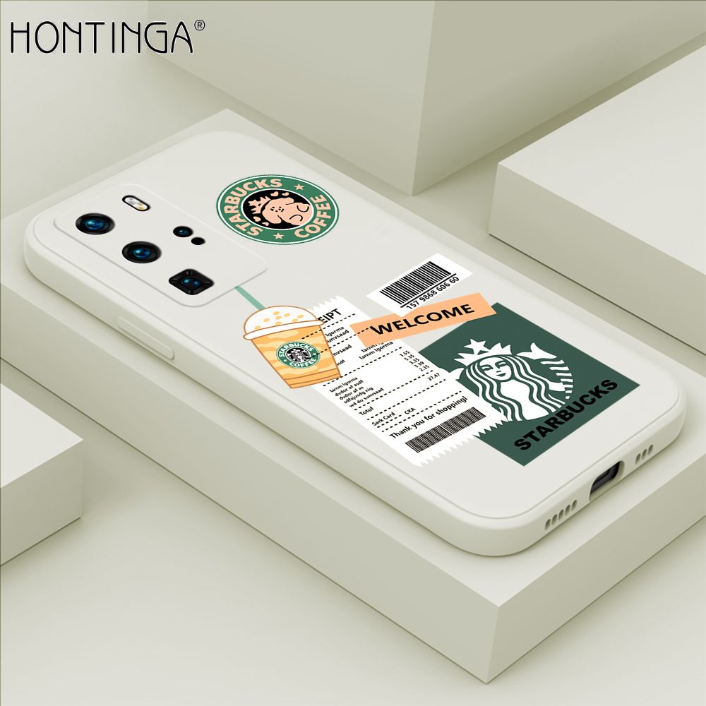 Hontinga for Huawei P40 Pro Case Cartoon Popularity Phone Case Soft Square Edge Silicone Cases Full Lens Cover Shockproof Protection Cover