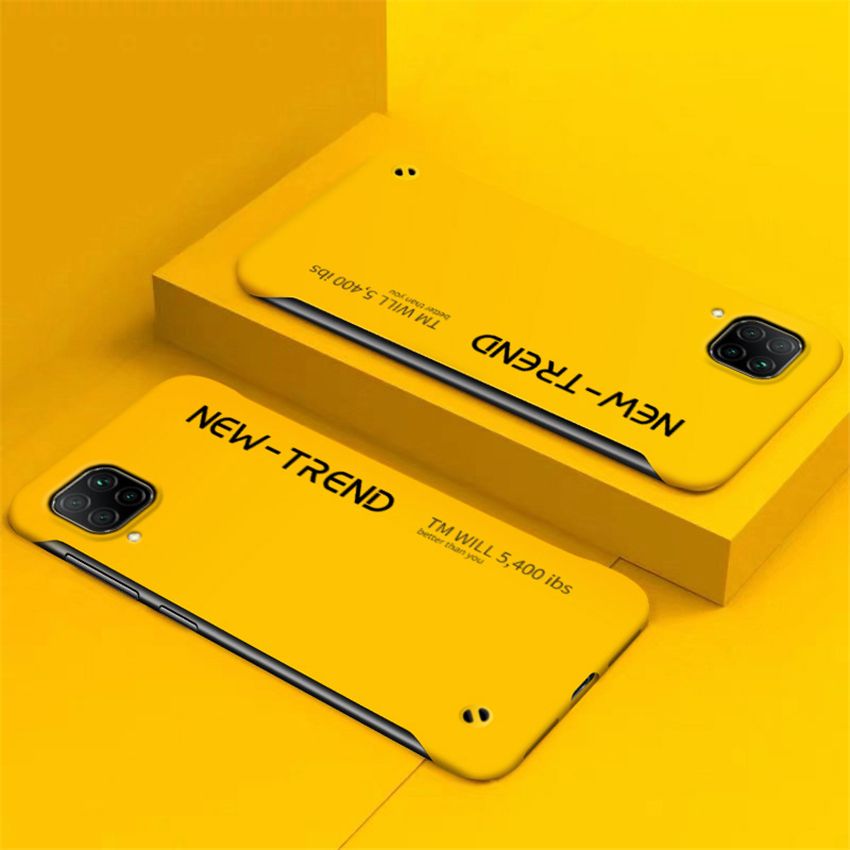 lthmy For Huawei Nova 6SE/Huawei P40 Lite Ultra Thin Frameless Matte Hard Plastic Phone case Shock Absorption TPU Bumper Casing Back Cover