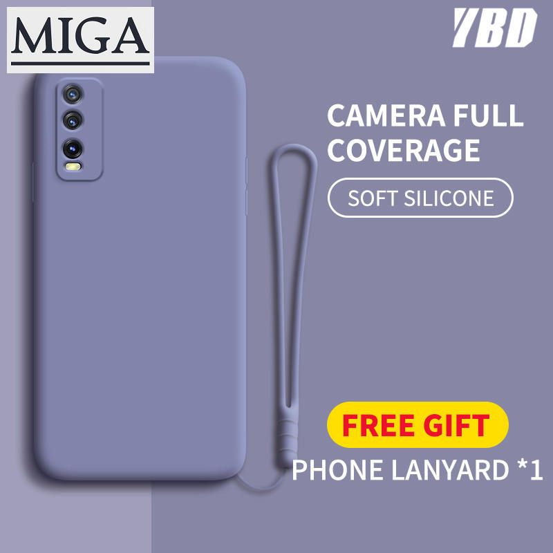 case For Vivo Y12S Y20 Y20S Y20i Y20G Y20A Y20  Y20S G Y12S  Accurate camera hole protection Casing ,Thin Soft Liquid Silicone Cover Candy Color Cases with free phone Lanyard