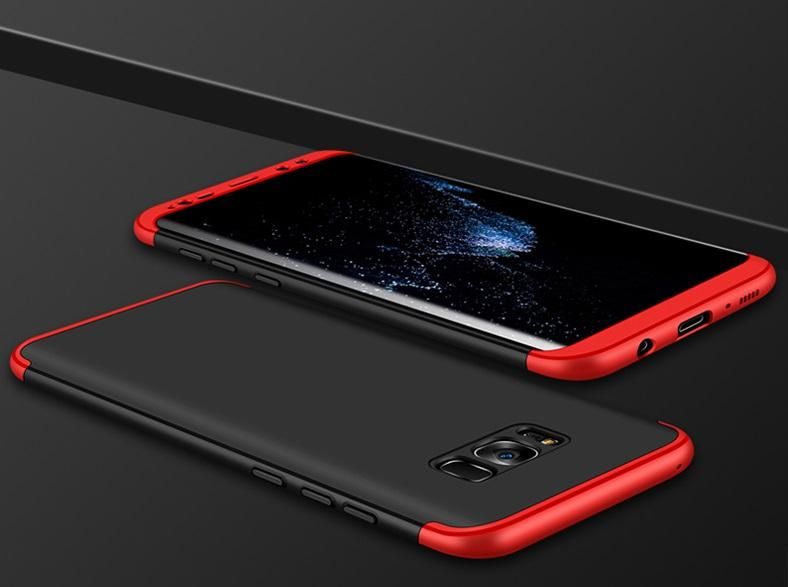 Samsung S8 Plus 360 Degree Gkk Phone Back Cover - Black & Red