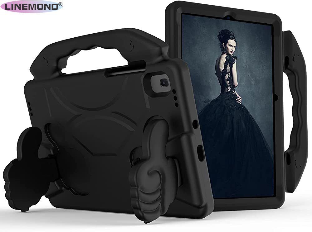 Tablet Bags for Samsung Galaxy TAB S6 10.5 T860(2019) Tablet Case for Kids Shockproof Lightweight EVA Dropproof Impact Resistance Protective Handle Stand Cover Tablet Case Cover (Color : Black)