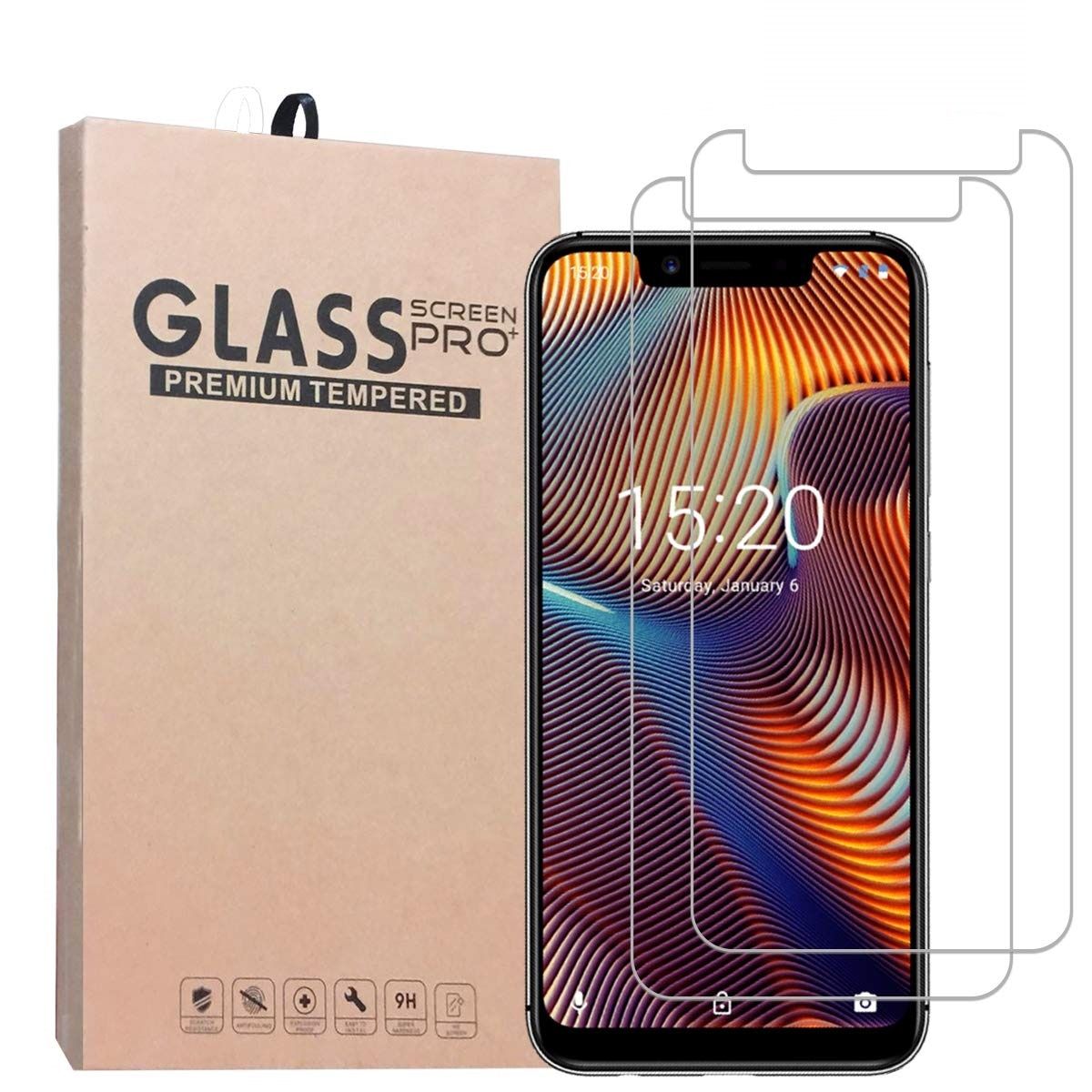 [Order message mobile phone model]For Umidigi A3 Tempered Glass 9H 2.5D Premium Phone Screen Protector Film For Umidigi A3 pro