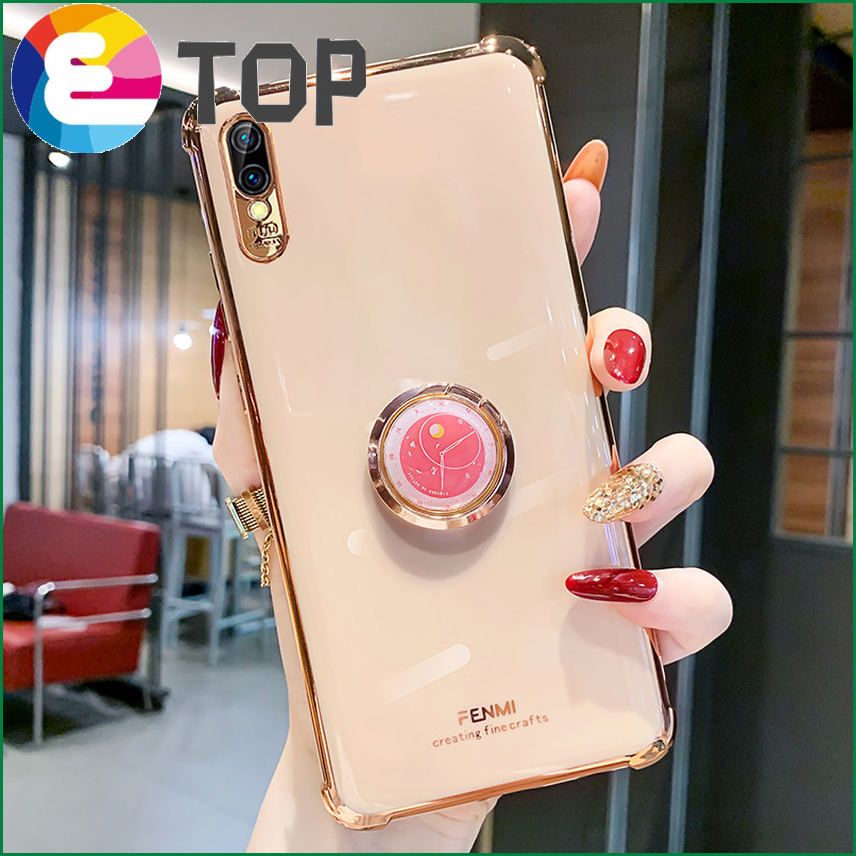 vivox27 mobile phone shell clock ring bracket suitable for vivox23 all-inclusive protection x27 electroplating anti-fall shell x23