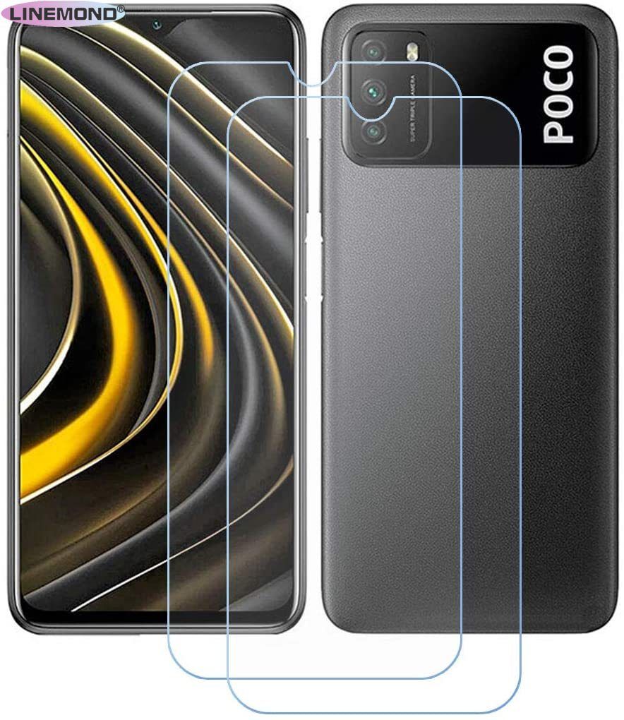 (2-Pack) Screen Protector for Xiaomi Poco M3, Anti Scratch 9H Hardness Protective Film Premium HD Clarity Tempered Glass Friendly Designed for Xiaomi Poco M3 (6.53#34;)