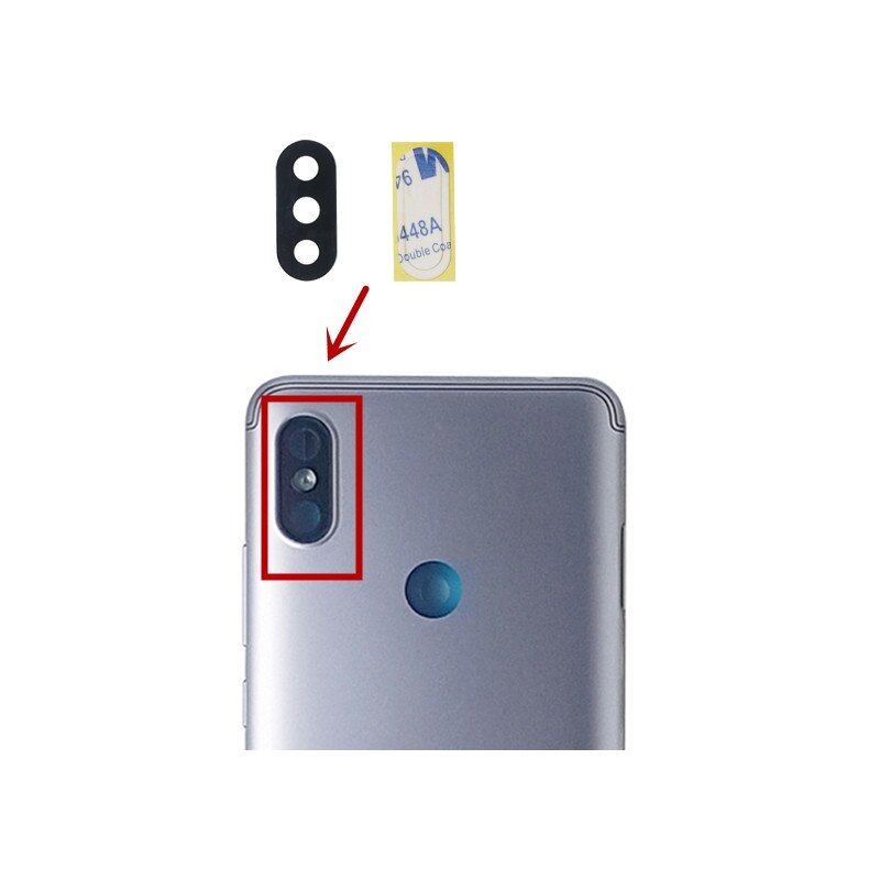 for Xiaomi Mi S2 Camera Main Glass Replacement Glass Slide, Glass Replacement Replace Objective Lens BACK Camera Rear Camera
