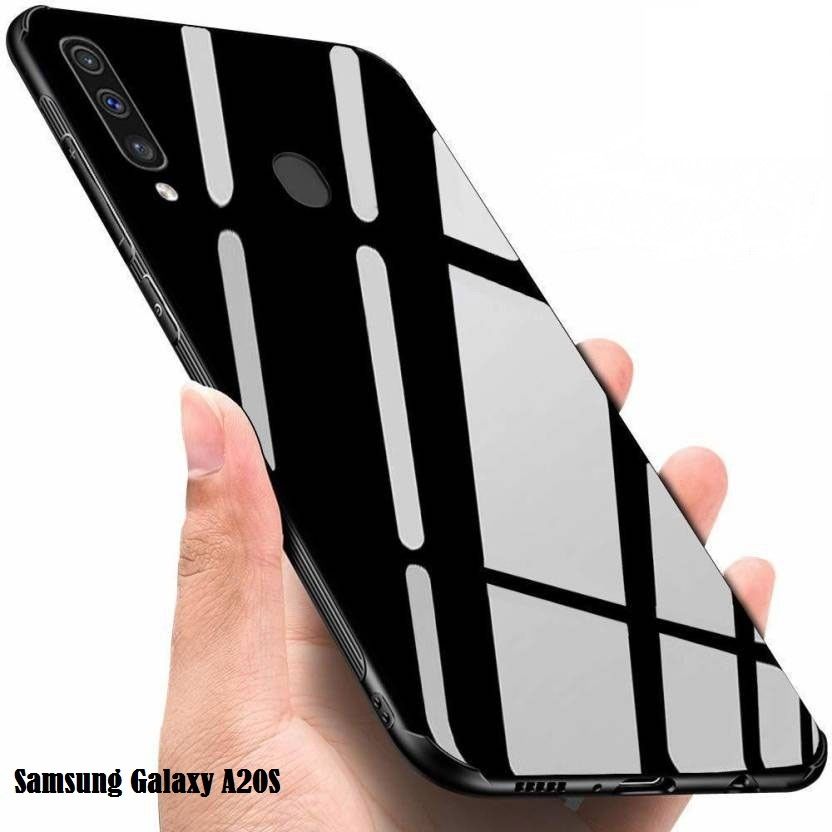 Samsung Galaxy A20S Hong Kong Design Tempered Glass Protector Casing Glass Back Phone Cover - Phone Back Cover