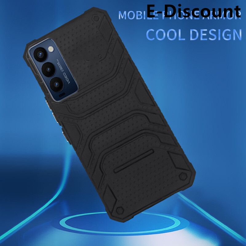 For Tecno Camon18 Case Hard Armor Magnetic Holder Ring Cover For Tecno Camon18 Back Cover