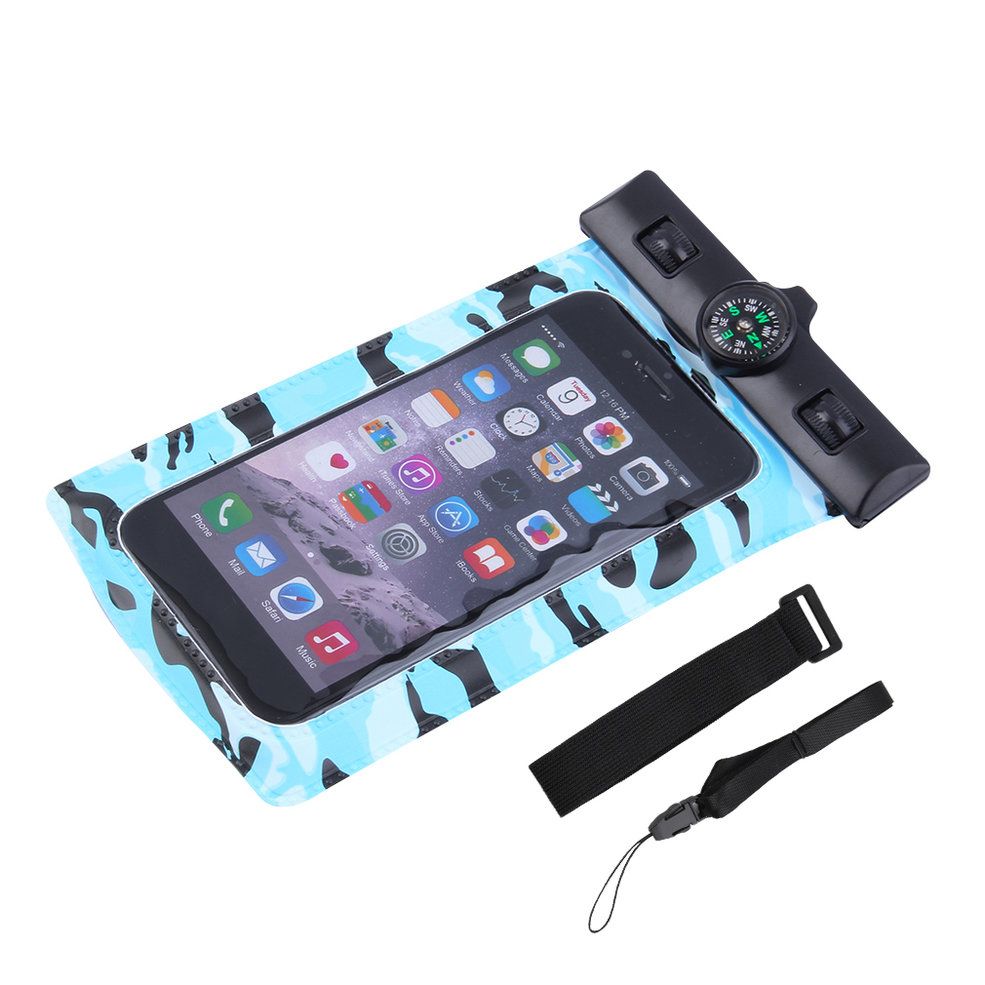 MA 4.5-5.2inch Waterproof Underwater Holder Dry Bag for phone with Compass