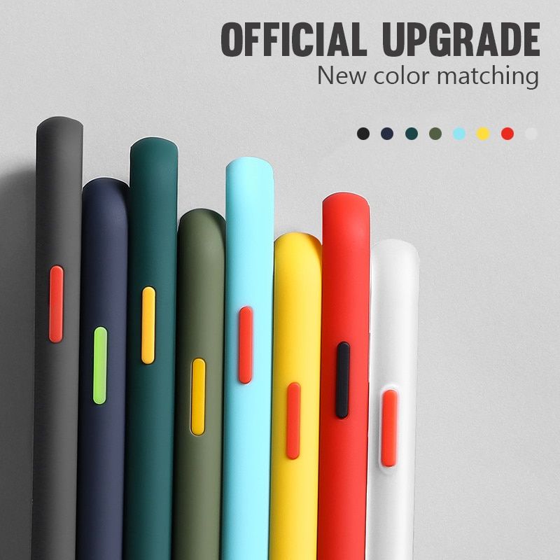 Matte Phone Case For Samsung Galaxy S9 S10+ S8 s20Plus Shockproof Soft TPU Silicone Cover for Samsung Galaxy Note 10 Plus Case