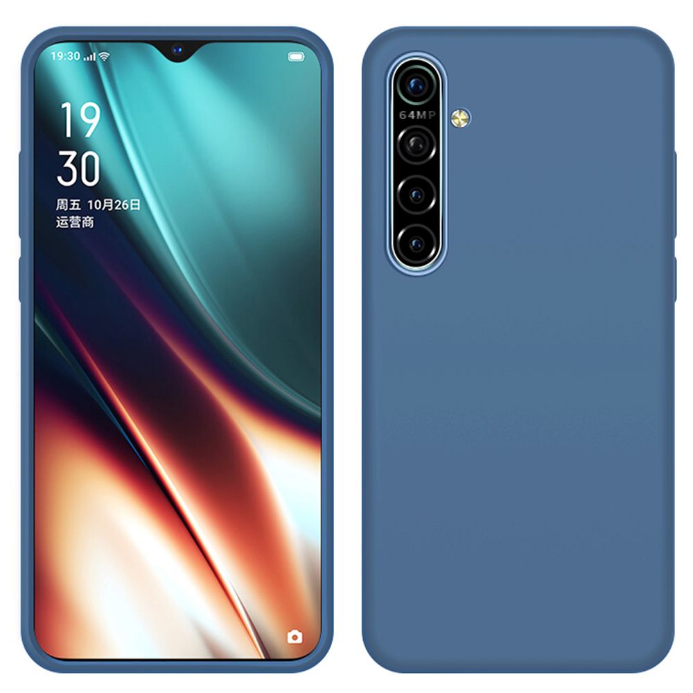 For OPPO Realme XT Slim Liquid Silicone Soft Gel Rubber Shockproof Anti-Scratch Protective Case Cover