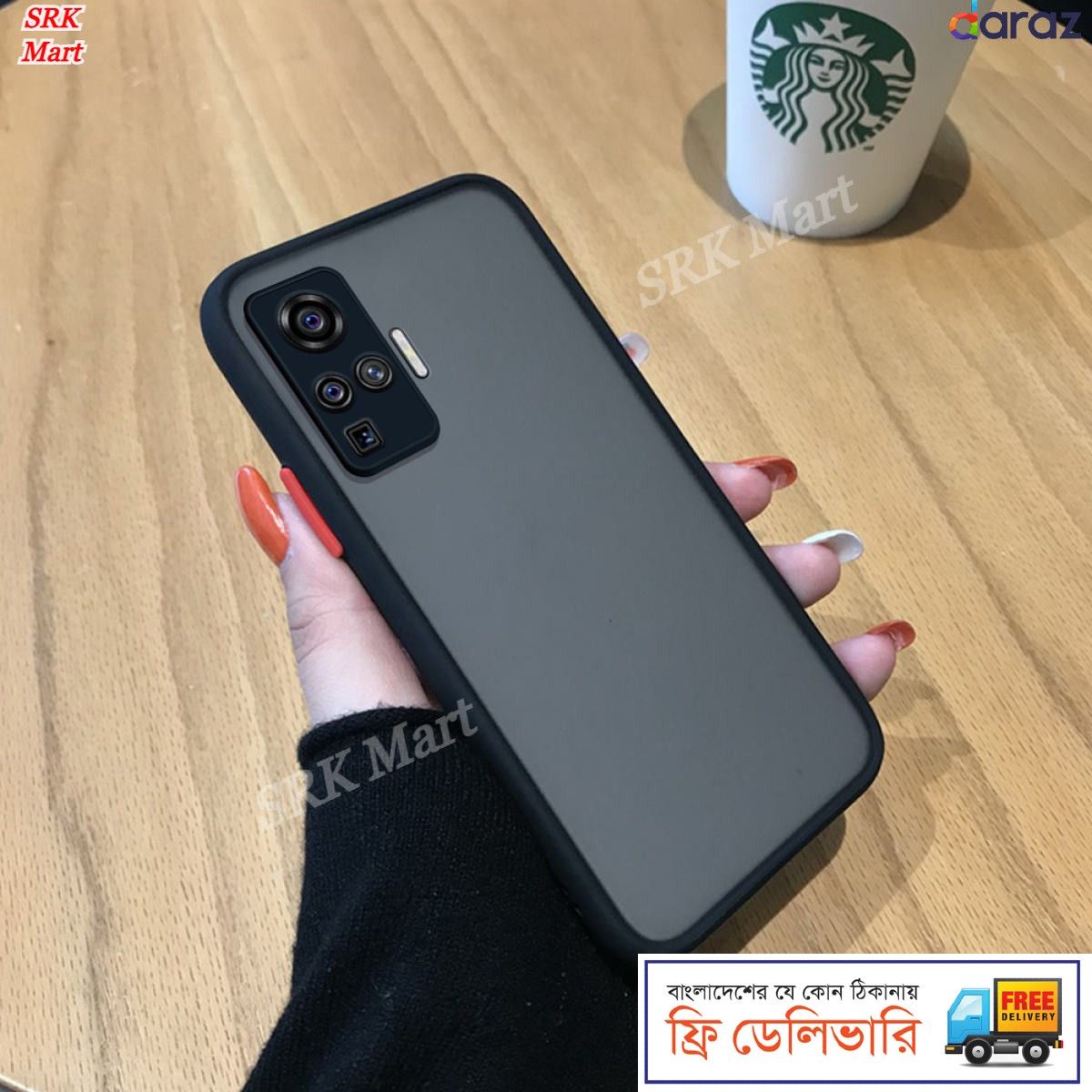 Vivo X50 Pro - j SRK Mart Bumper cover Frosted Shockproof Protection Casing Hard Phone Case Matte Back Cover
