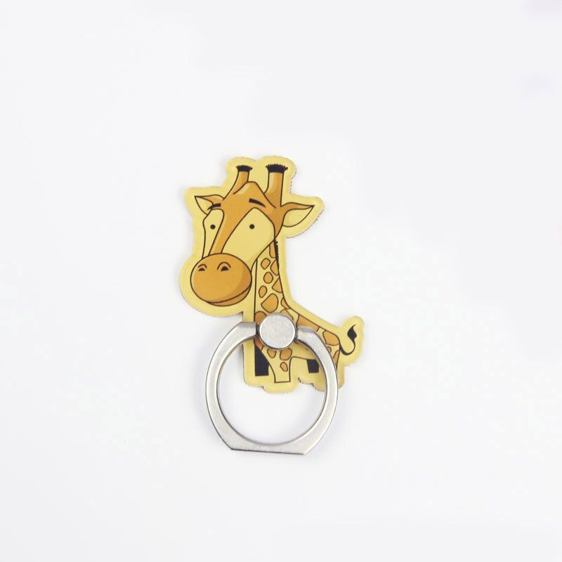 Cute Cartoon Finger Ring Mobile Phone Holder Animal 360 Degree phone ring Universal Metal Smartphone Stand Holder for iphone