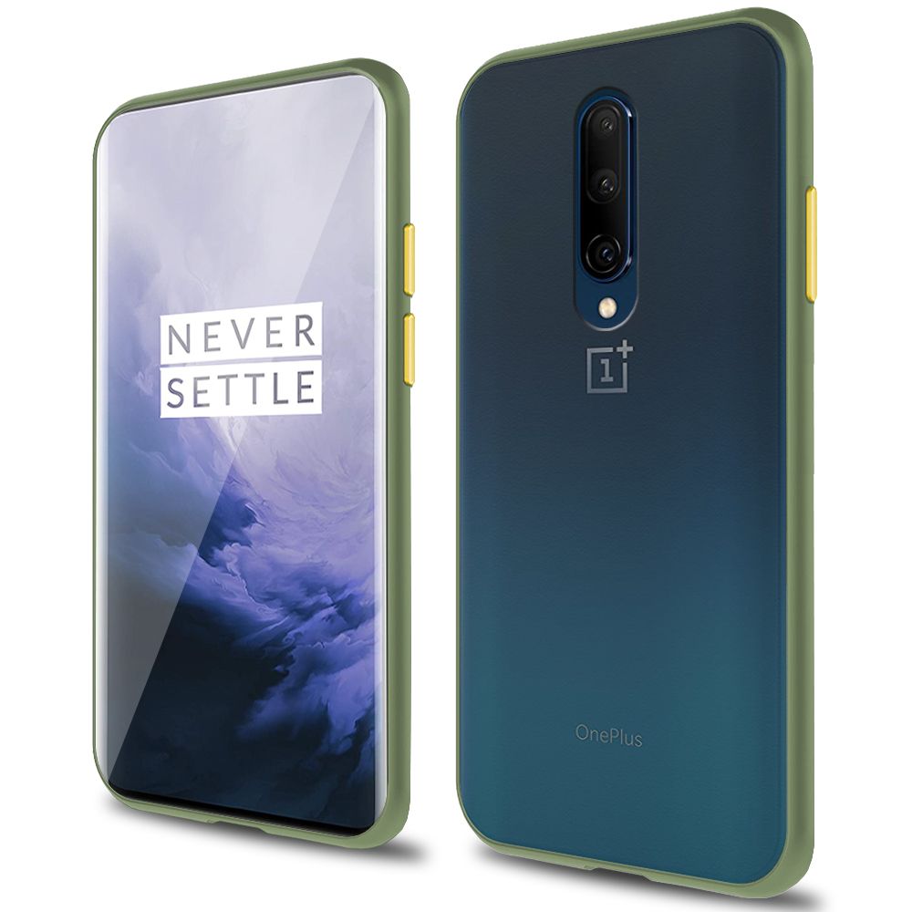 Shockproof Matte Transparent Case For OnePlus 7 Pro Phone Case Hard Silicone Bumper Cover