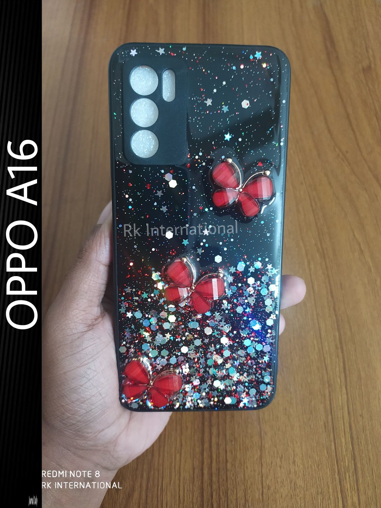 FOR Oppo A16 Soft Silicon Butterfly Case back cover