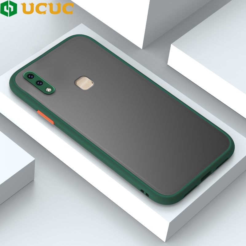 UCUC for Vivo Y85 V9 Z1 Z1i Back Cover Colour Frosted Transparent Hard Phone Case Thin Shockproof Full Cover Camera Protect Case