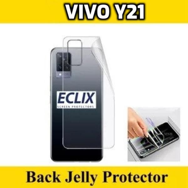 Vivo Y21 Soft TPU Back Full Cover Screen Protector Transparent Protective Film