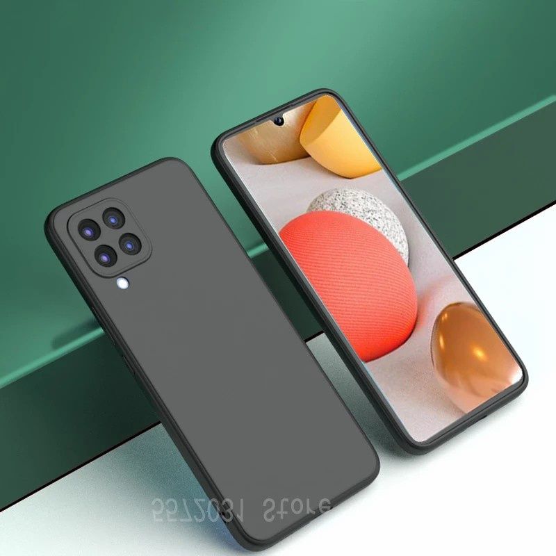 Samsung a22 4g / M22 / F22 Back Cover Full Camera Protaction Liquit Silicone Cases - Phone Back Cover