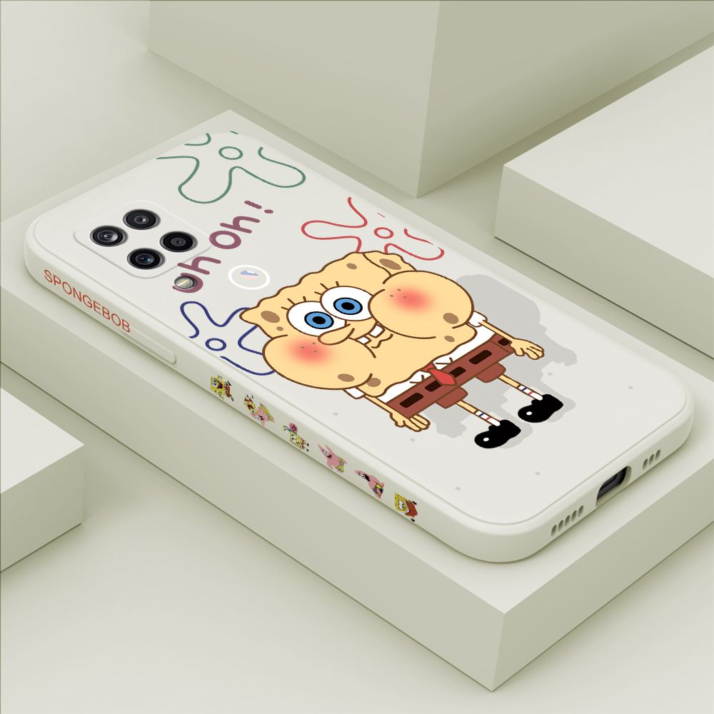 ZeroQiQi for Samsung M12 Case Cartoon Anime Side Printing Cases Soft Liquid Silicone Phone Cover