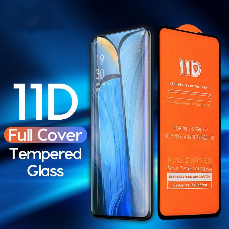 Full Cover Glass HD Clear Tempered Glass Screen Protector For Oppo F19 Pro+ 5G
