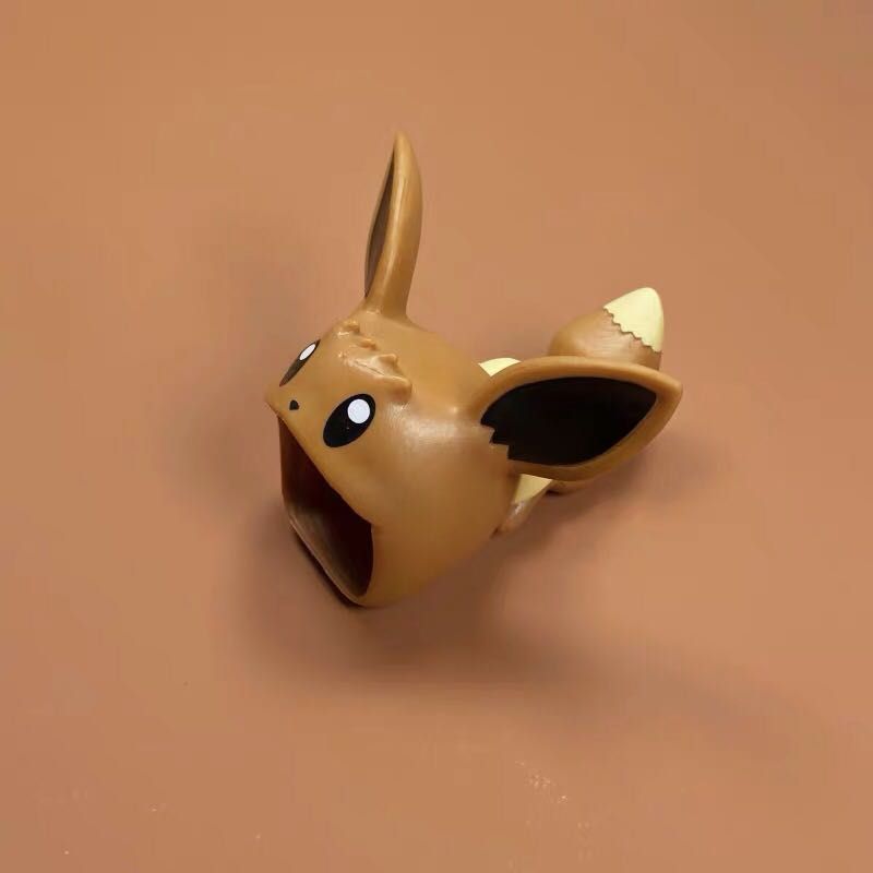 NYT   Anime Big Mouth Cable Bite Pokémon Cable Protector For Usb Adapter For Iphone Toys Little Pet Shop Eevee Luffy Sauron Toys For Kids