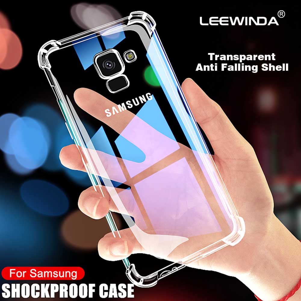 For Samsung Galaxy A5 A6 A7 A8 A8S A6S A9S A750 A9 Star Pro Plus Lite   Phone Case，Transparent Soft TPU Shockproof Silicone Protection Back Cover