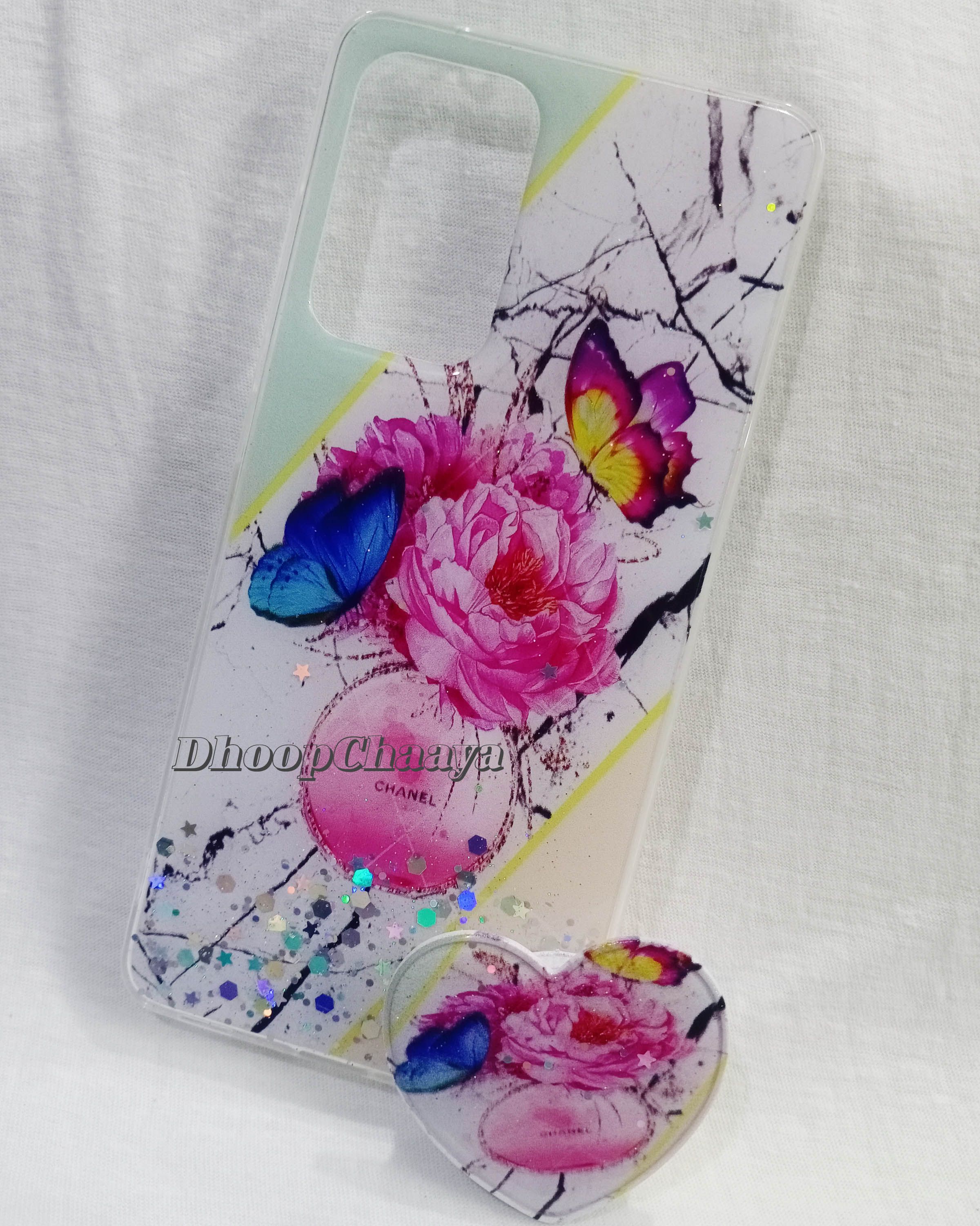 Samsung Galaxy A52 / Samsung Galaxy A52 5G - 3D Flexible Silicone Fashionable Ladies Cover with Love Pop Up Socket