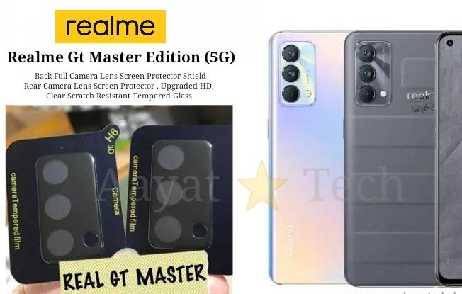 Realme Gt Master Edition (5G) Back Full Camera Lens Screen Protector Rear Camera Lens Screen Protector , Upgraded HD, Clear Scratch Resistant Tempered Glass