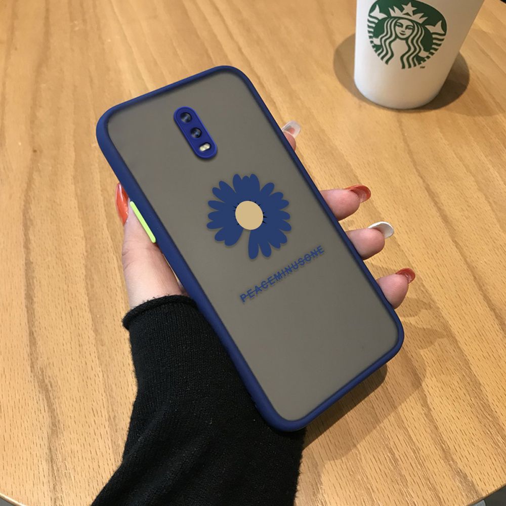 Jizetin for OPPO R17 Back Cover Small Fresh Daisies Mobile Phone Case Ultra Thin Full Lens Protection Phone Case for Girl