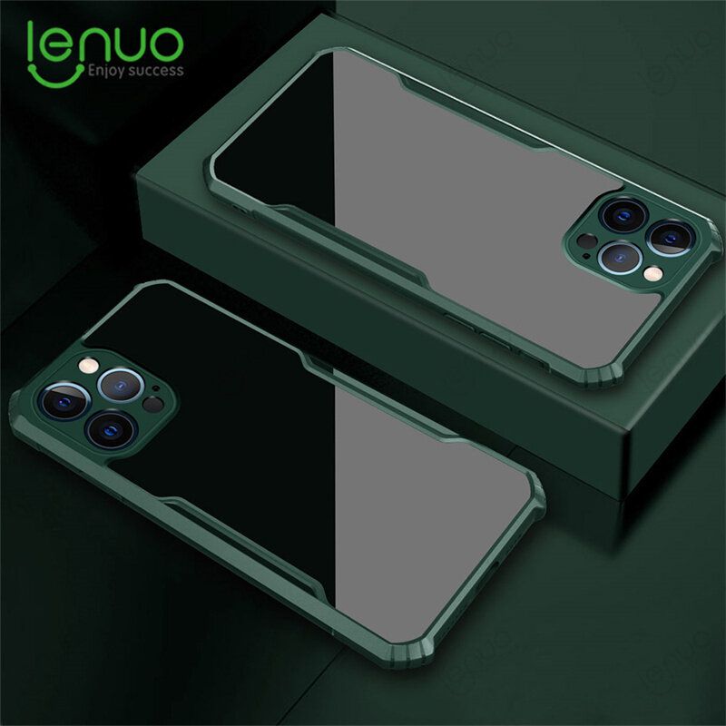 Lenuo Casing For Apple iPhone 13 Pro Phone Case Shockproof Transparent Bumper Airbag Phone Cover Case