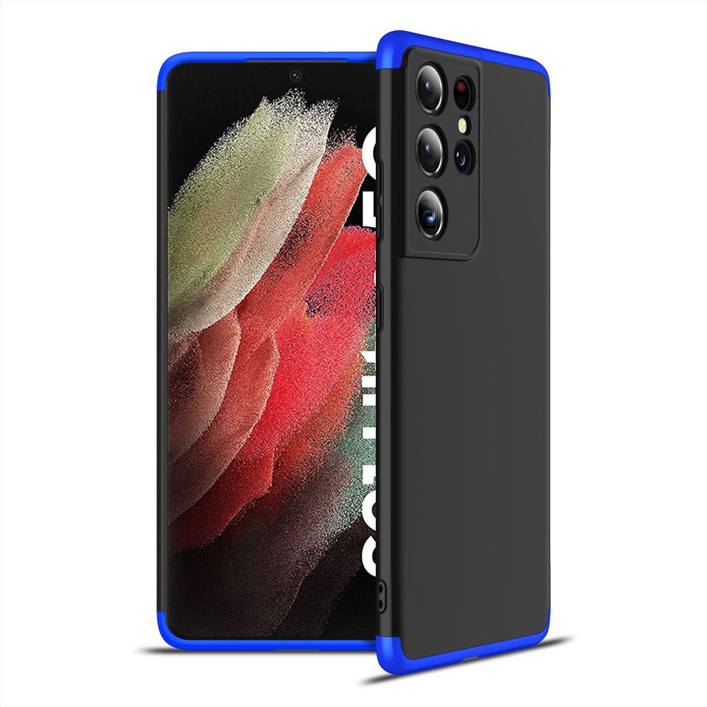 For Samsung Galaxy S21 Ultra 5G 360° Full Body Coverage Protection Hard PC 3 in 1 Detachable Protective Case Cover