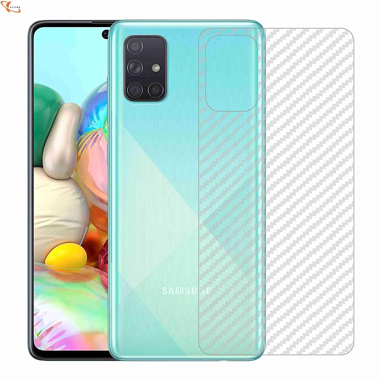 Samsung Galaxy A71 Sticker Protective Film Carbon Fiber Back Cover Screen Protector