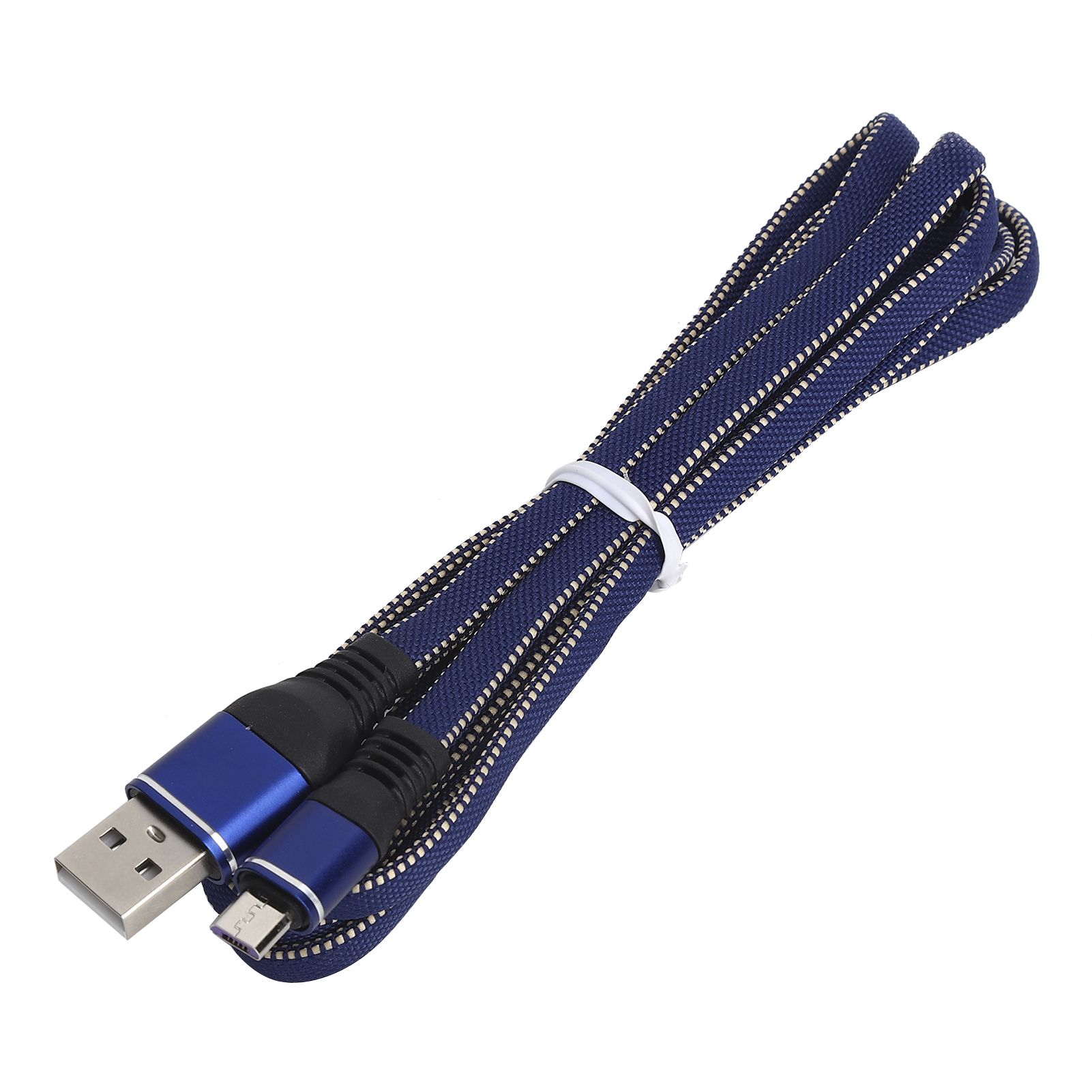 Nylon Micro USB Charger Data Cable Fast Charging Cord 1.7M 2.4A For