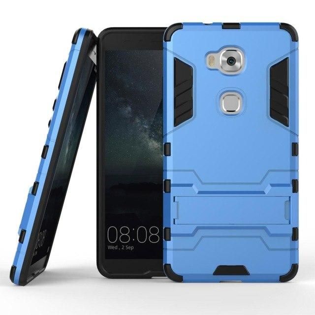 Huawei Honor 5X Armor Shockproof Phone Back Cover - Blue