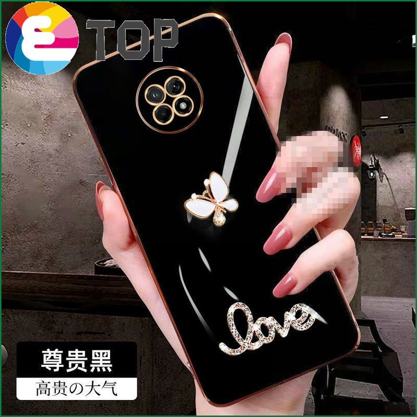 Suitable for iqoo9Pro mobile phone shell diamond butterfly V23 protective cover Y55S Rubik's cube electroplating silicone S12 soft men and women