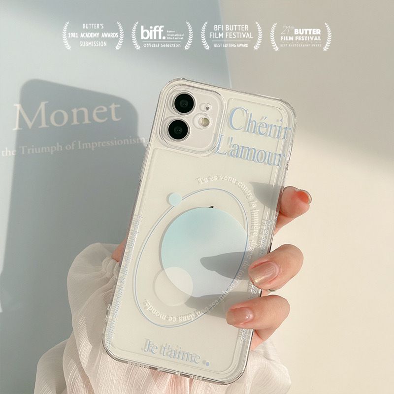 Blue Moon Pattern Case Soft Silicone Cover Mobile Phone Case