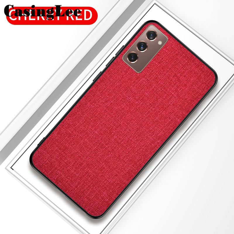 Phone Case Cloth Phone Case For Galaxy S22 Plus Casing Linen Soft Cover With Silicone Frame Anti-knock Cases For Samsung Galaxy S22 Plus S22+
