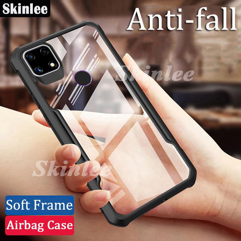 Skinlee for Realme C25S Transparent Phone Case Full Protection Phone Soft Armor Back Shell Realme C25S Back Cover
