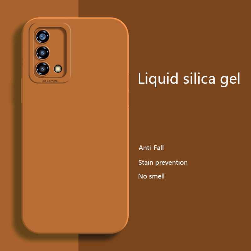 Olige Case For OPPO A95 Case Liquid Silicone Matte Shockproof Camera Protiction Soft Phone Cover