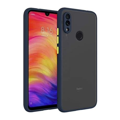 For Xiaomi Redmi Note 7 / Note 7 Pro / Note 7S - Luxury Matte Shockproof Camera Bumper Protective Smoky Transparent Trendy Stylish Back Cover Case - Phone Back Cover