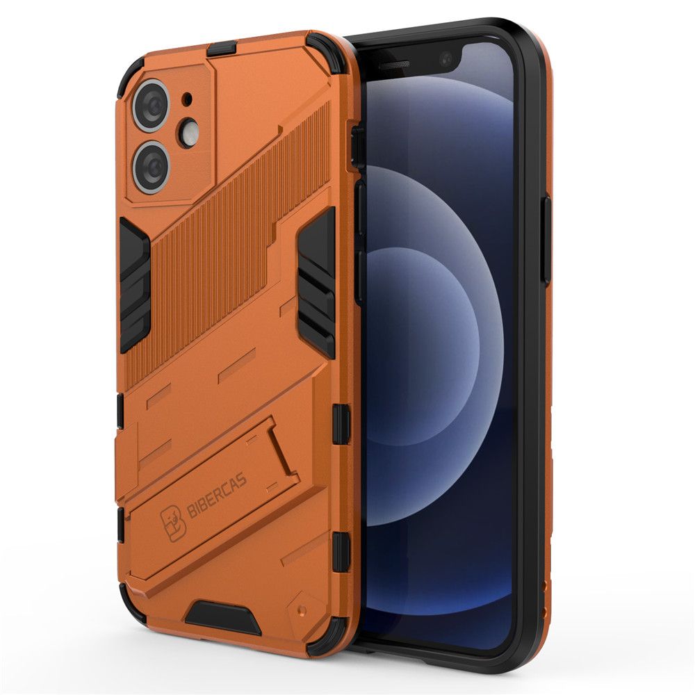 For Apple iPhone 12 mini Case Camera Protection Back Cover Bumper with Kickstand Phone Stand Hardcase