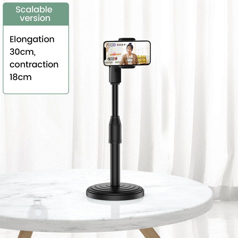 3 Seats Flexible Live Stand Mobile Phone Broadcast Desk Table Clip Bracket For iPhone 11 X Table Mount Cell Phone Support Holder