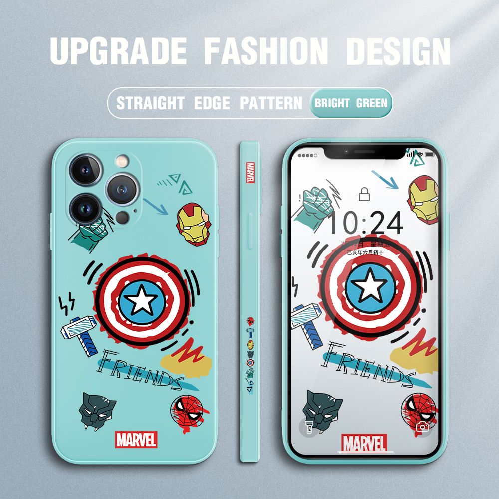 UCUC for iPhone 13 Pro Back Cover Creative Shield Ultra Thin Soft Luxury Square Multicolor Liquid Silicone Phone Case