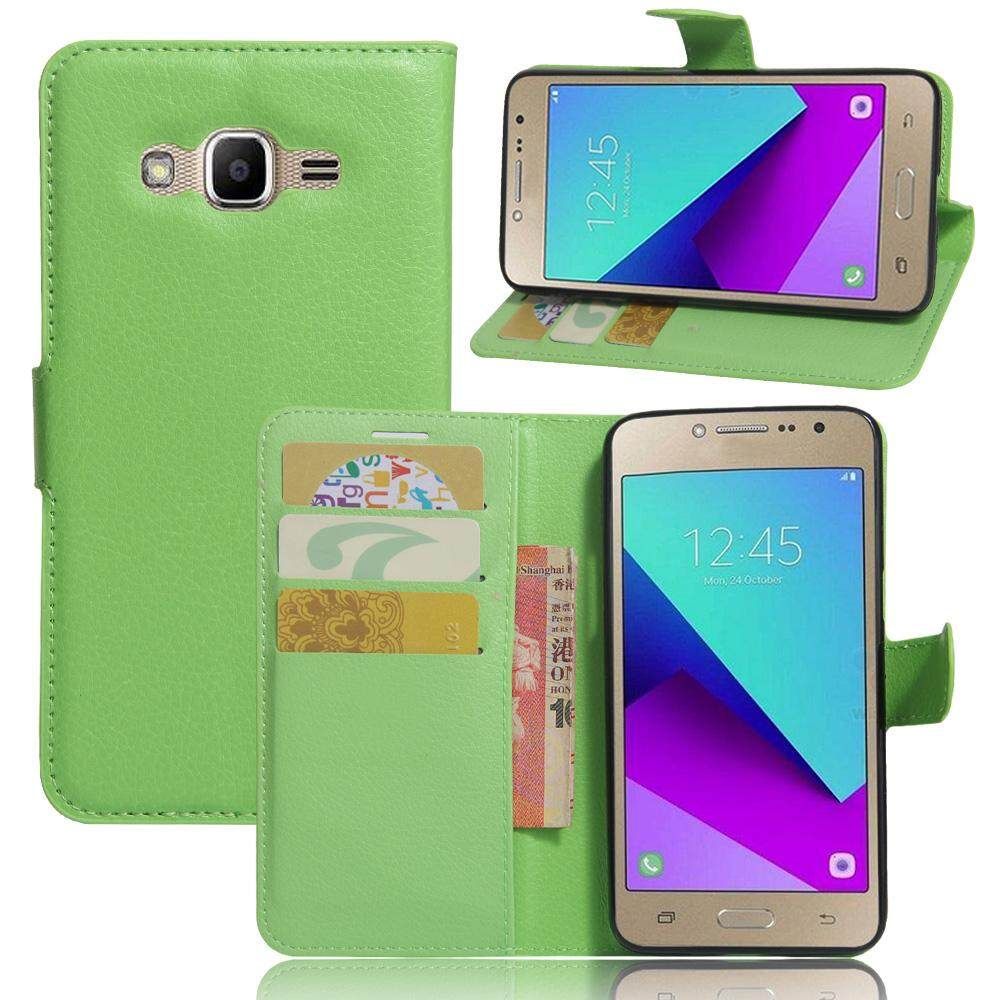 PU Leather Cover For Samsung Galaxy J2 Prime Case Flip Magnetic Closure Stand Wallet Phone Casing