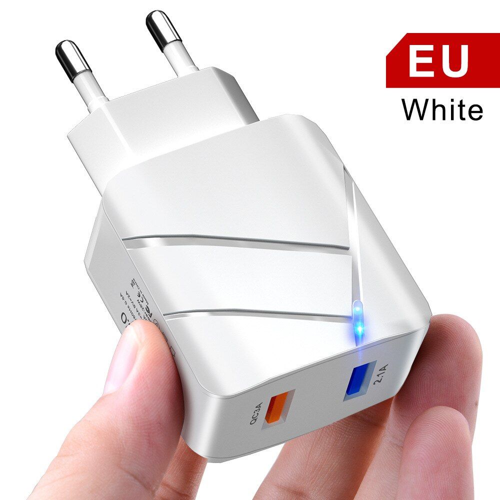 GTWIN Fast charge usb multi-port European British and Americancharger travel charging head power adapter
